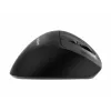 Gembird MUSW3-9B-01 mouse ergonomico wireless triple-mode (2,4 GHz + Bluetooth + USB-C), 2400 DPI, 9 tasti, nero