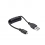 Gembird Cavo USB 2.0 USB-A a Micro-USB-B 0,6m Nero a spirale