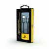 Gembird Cavo USB-A a Lightning, spirale premium in metallo, 1m, grigio metallizzato