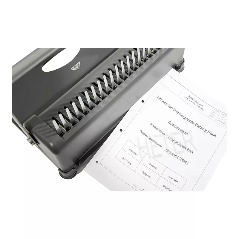Genie CB 850 macchina comb-binding manuale, 350 fogli, nero