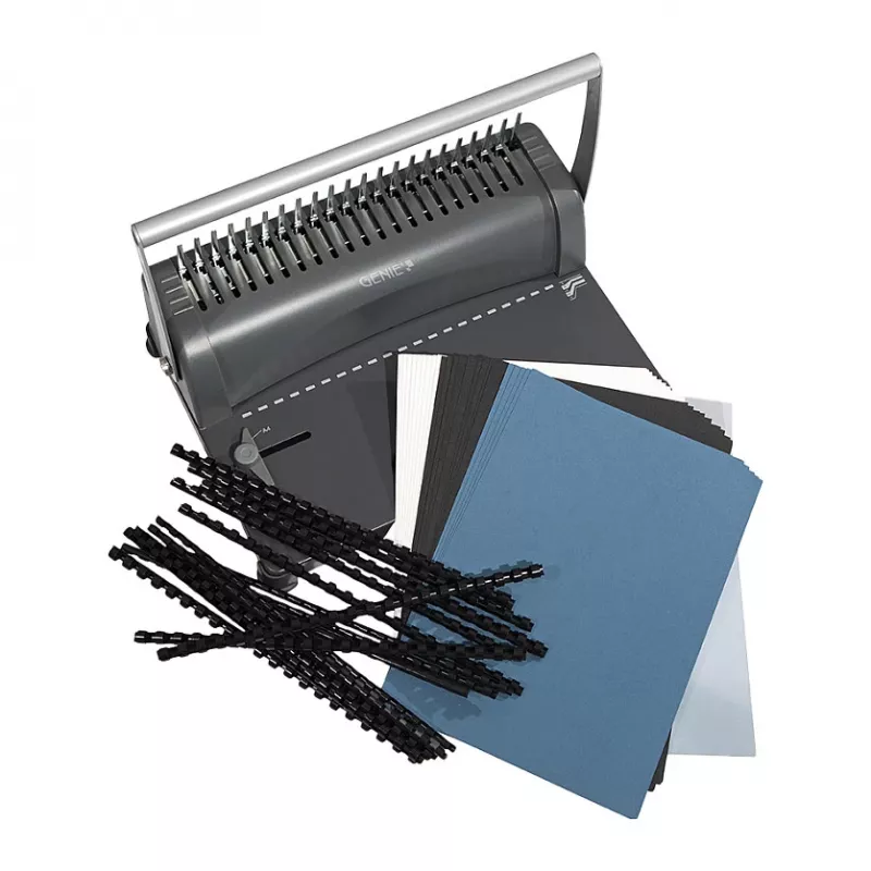 Genie CB 850 macchina comb-binding manuale, 350 fogli, nero