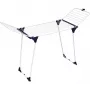 Genio 157185 Stendibiancheria pieghevole 27m a 3 piani con ruote, bianco/blu