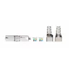 GETFORT 58459 Cat.6 UTP Keystone Jack RJ45 senza attrezzi, Bianco