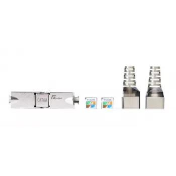 GETFORT 58460 modulo keystone RJ45 CAT.6A schermato senza attrezzi