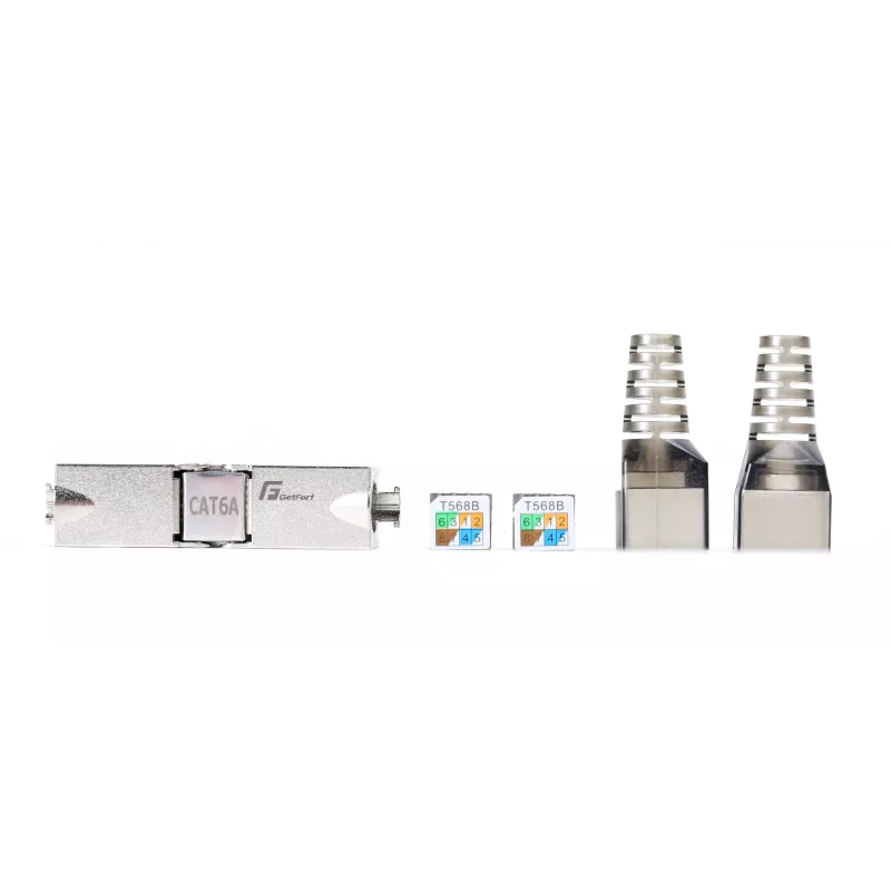 GETFORT 58460 modulo keystone RJ45 CAT.6A schermato senza attrezzi