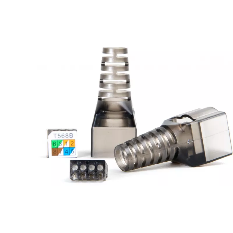 GETFORT 58460 modulo keystone RJ45 CAT.6A schermato senza attrezzi
