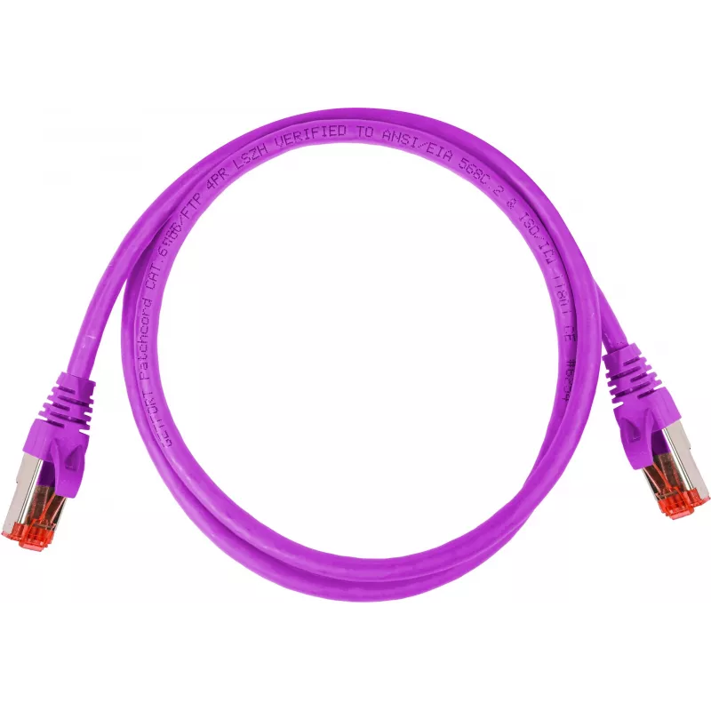 GETFORT Cavo patch Cat.6A S/FTP LSOH 0,5 m viola
