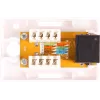 GETFORT GF-1G6UTP Presa di rete RJ45 Cat.6 UTP da superficie, Bianco