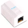 GETFORT GF-1G6UTP Presa di rete RJ45 Cat.6 UTP da superficie, Bianco