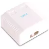 GETFORT GF-2G6UTP Presa di rete RJ45 Cat.6 UTP a 2 porte da superficie, Bianco
