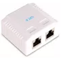 GETFORT GF-2G6UTP Presa di rete RJ45 Cat.6 UTP a 2 porte da superficie, Bianco