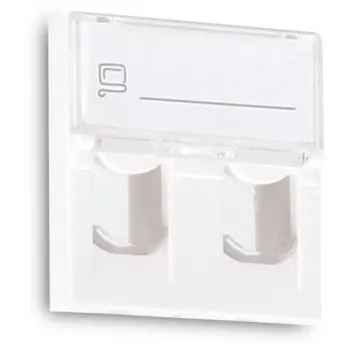 GETFORT GF-2MOD-2G Modulo di rete Mosaic 2 porte RJ45 Cat.5e, 45x45mm, Bianco