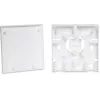 GETFORT GF-FO2P rosetta FTTH fibra ottica con adattatori SC/APC e LC/APC, scatola a parete 2 porte, monomodale, bianca