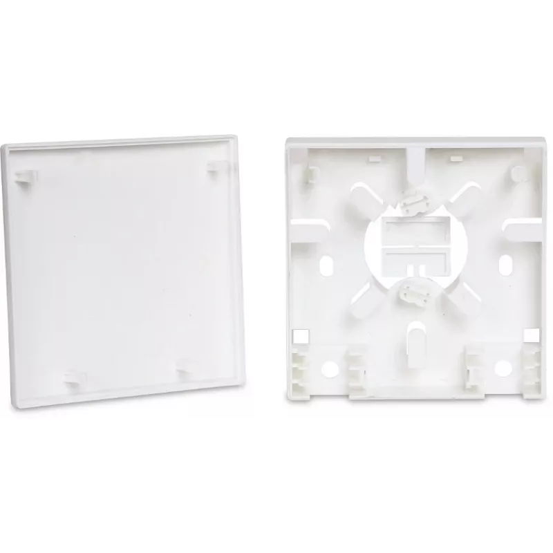 GETFORT GF-FO2P rosetta FTTH fibra ottica con adattatori SC/APC e LC/APC, scatola a parete 2 porte, monomodale, bianca