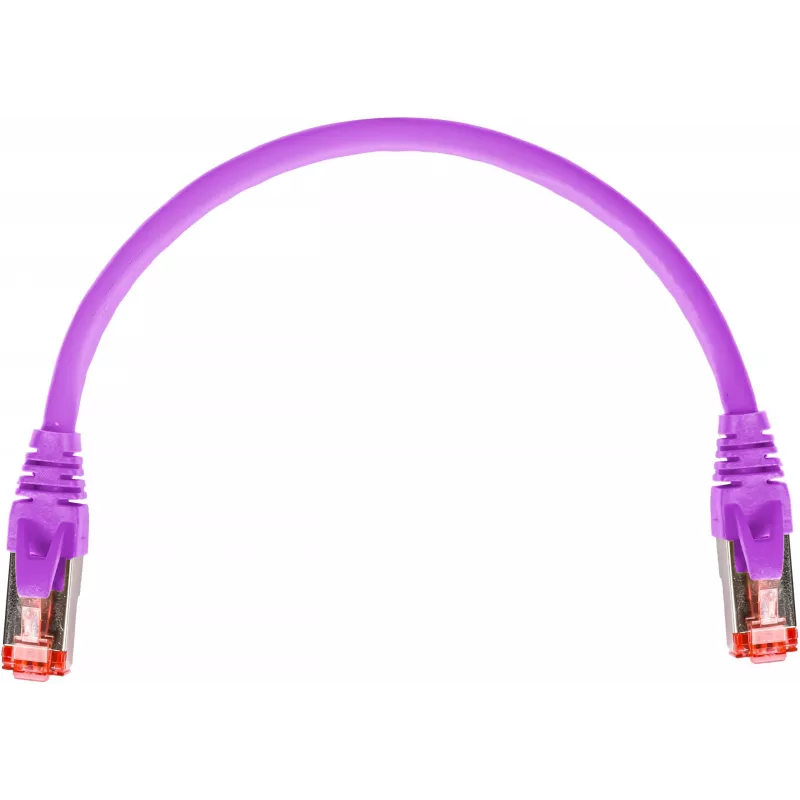 GETFORT GF-PC6ASFTP-0.25V cavo patch Cat.6A S/FTP LSOH 0,25 m viola