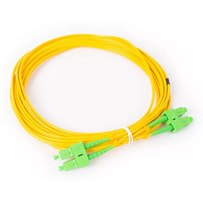 GETFORT GF-SASAD5 Cavo patch in fibra ottica monomodale duplex SC/APC a SC/APC, 5 m