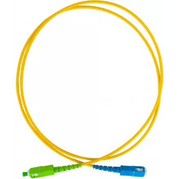 GETFORT GF-SUSAS5 Cavo patch in fibra ottica monomodale SC/UPC a SC/APC Simplex 5m LSZH giallo