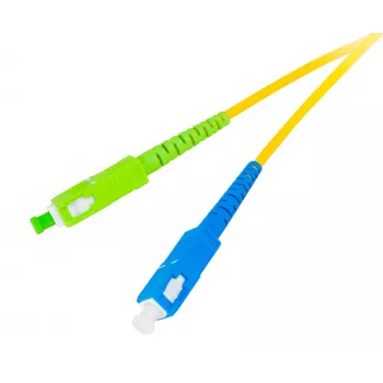 GETFORT GF-SUSAS5 Cavo patch in fibra ottica monomodale SC/UPC a SC/APC Simplex 5m LSZH giallo