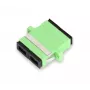 GETFORT adattatore in fibra ottica SC/APC duplex, monomodale, verde, montaggio a pannello con flangia