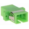GETFORT SC/APC Adattatore in fibra ottica simplex, monomodale, verde, montaggio a flangia