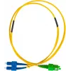 GETFORT Cavo patch in fibra ottica monomodale duplex SC/UPC su SC/APC 2m giallo