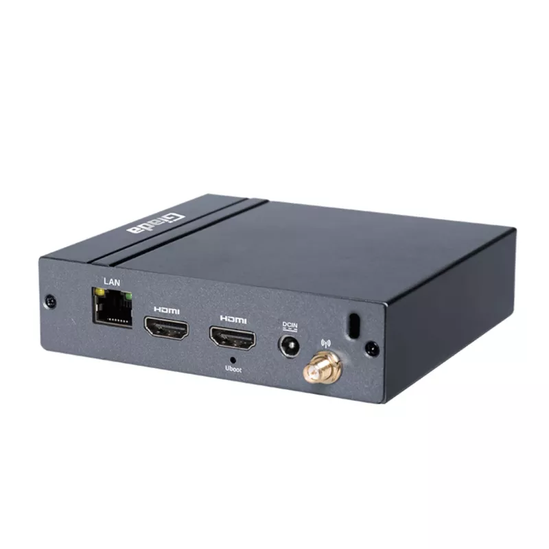 Giada DN24 Raspberry Pi lettore multimediale ARM Dual-HDMI (CM4 Lite | 2GB | 32GB eMMC)