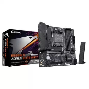 Gigabyte B550M X AORUS ELITE WIFI7 Scheda madre Micro-ATX (AM4, DDR4, 2x M.2, Wi-Fi 7)