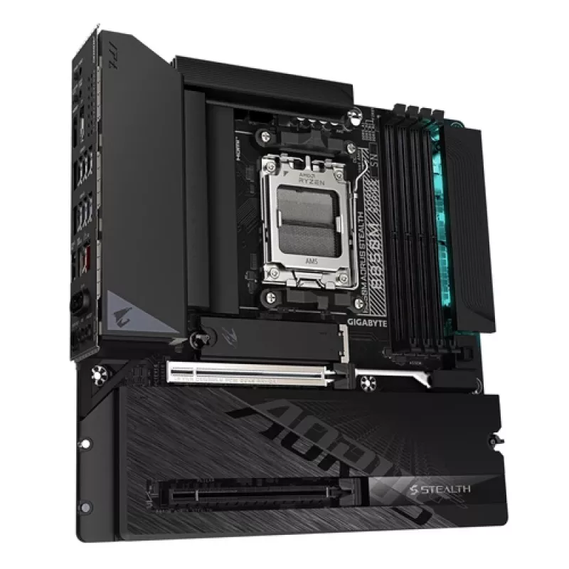 GIGABYTE B850M AORUS STEALTH AM5 scheda madre Micro-ATX, DDR5, 2.5GbE, Wi-Fi 6E, 3x M.2