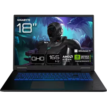 GIGABYTE Gaming A18 3WHK3DEC64SH 18 pollici WQXGA Ryzen 7 32GB RAM SSD laptop (ricondizionato)