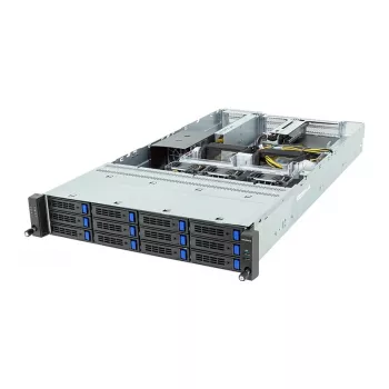 Gigabyte R243-EG0-AAL1 Server Rack 2U Barebone, Single SP6, AMD EPYC 8004, 12x DDR5, 12x 3,5 pollici Hot-Swap, 2x 10GbE, Ridondante 850W