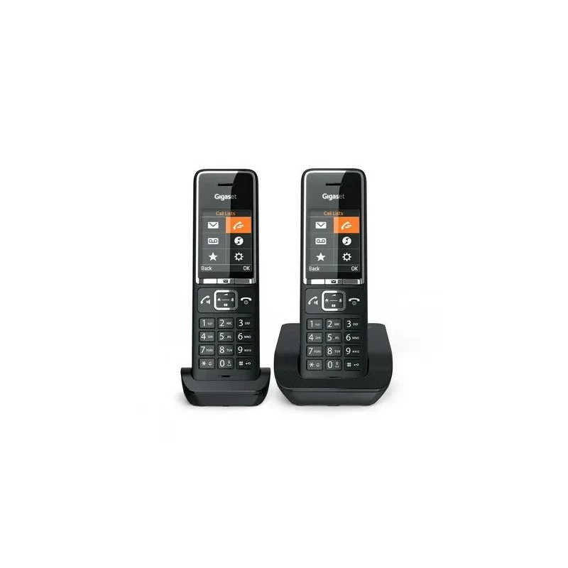 Gigaset Comfort 550 Duo Black Chrome Telefono cordless DECT (2 portatili)