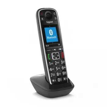 Gigaset E720HX Portatile aggiuntivo DECT cordless con identificazione del chiamante, Nero