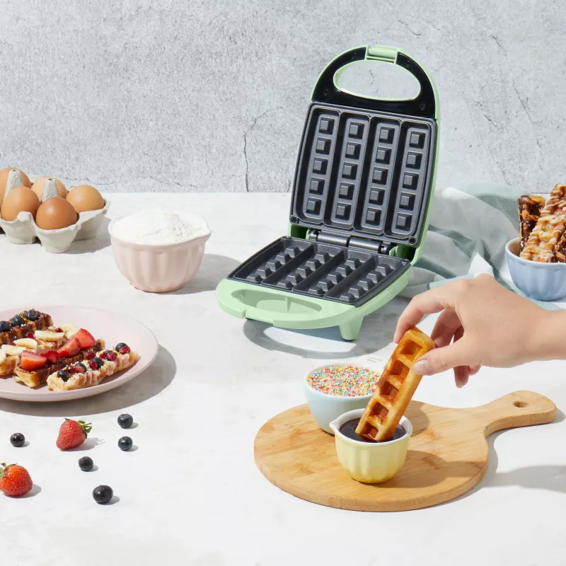 Giles & Posner EK5419NGSGRVDE piastra per waffle a stecco