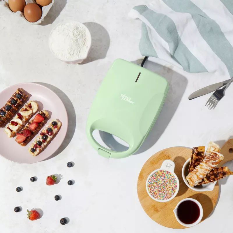 Giles & Posner EK5419NGSGRVDE piastra per waffle a stecco