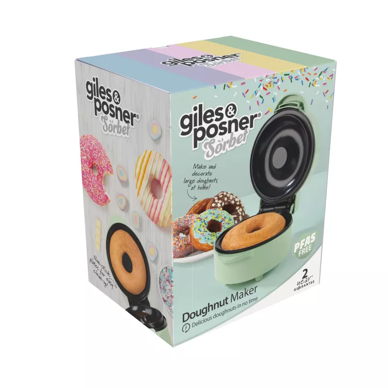 Giles & Posner EK6549GSGRVDE macchina per ciambelle - grigio, 700W, 6 ciambelle