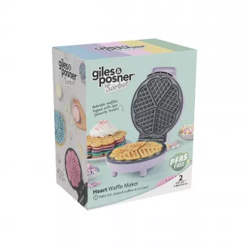 Giles & Posner EK6701GSPPVDE macchina per waffle a cuore