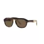 GIORGIO ARMANI AR8173-595873 occhiali da sole uomo, montatura in acetato Havana, lenti in policarbonato grigie, 52 mm