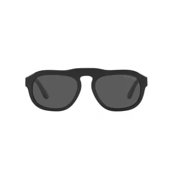 GIORGIO ARMANI MAN AR8173-500187 occhiali da sole rettangolari nero/grigio 52mm