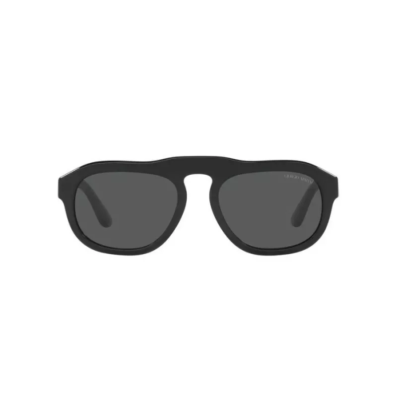 GIORGIO ARMANI MAN AR8173-500187 occhiali da sole rettangolari nero/grigio 52mm