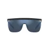 GIORGIO ARMANI Occhiali da sole uomo AR8169-504255 nero opaco grigio scuro pilot quadrati