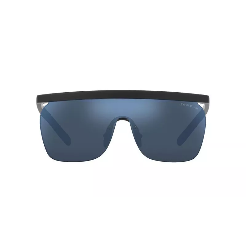 GIORGIO ARMANI Occhiali da sole uomo AR8169-504255 nero opaco grigio scuro pilot quadrati
