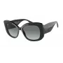 GIORGIO ARMANI occhiali da sole AR8150-500111 uomo montatura in acetato nera lenti in policarbonato grigie 53/18/140 mm