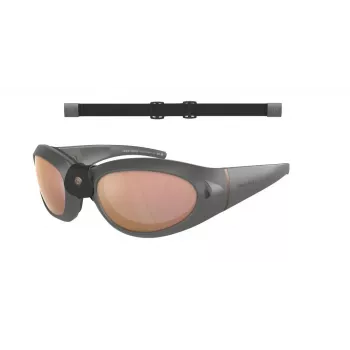 GIORGIO ARMANI Occhiali da sole unisex AR8201Q60504Z montatura nera lenti grigie sfumate 61 mm