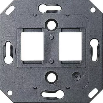 Gira 019100 anello di supporto per presa dati AMP/RADIALL - nero (System 55)
