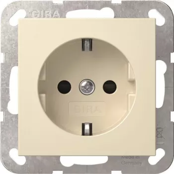 GIRA 445301 presa SCHUKO con shutter, System 55, crema