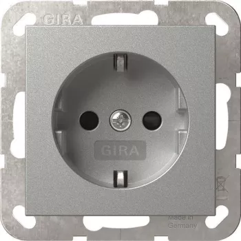 GIRA 445326 presa SCHUKO SH System 55 F alluminio