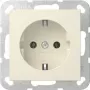 Gira 446601 Presa SCHUKO da incasso senza griffe System 55 bianco crema lucido