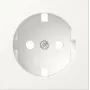 Gira 492027 placca per presa SCHUKO, System 55, bianco puro opaco