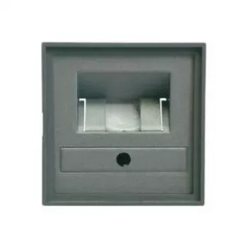 GIRA coperchio per presa UAE/IAE/ISDN System 55, Standard 55, E2, Event, Event Klar, Event Opak, Esprit, ClassiX alluminio (027026)