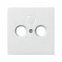 Gira Copertura per presa TV, radio, SAT, Design Flächenschalter, bianco puro 0869112